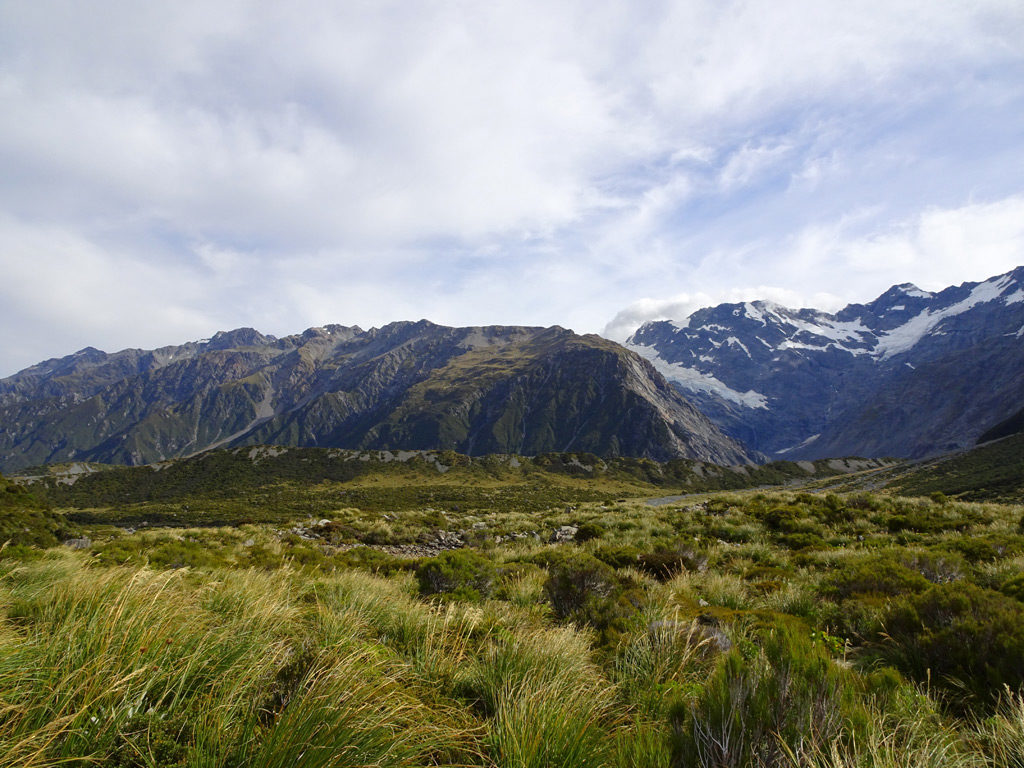 Mount Sefton vom Hooker Valley Track, Neuseeland