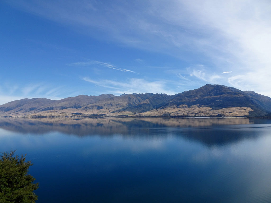 Blick auf den Lake Wanaka, Südinsel Neuseeland