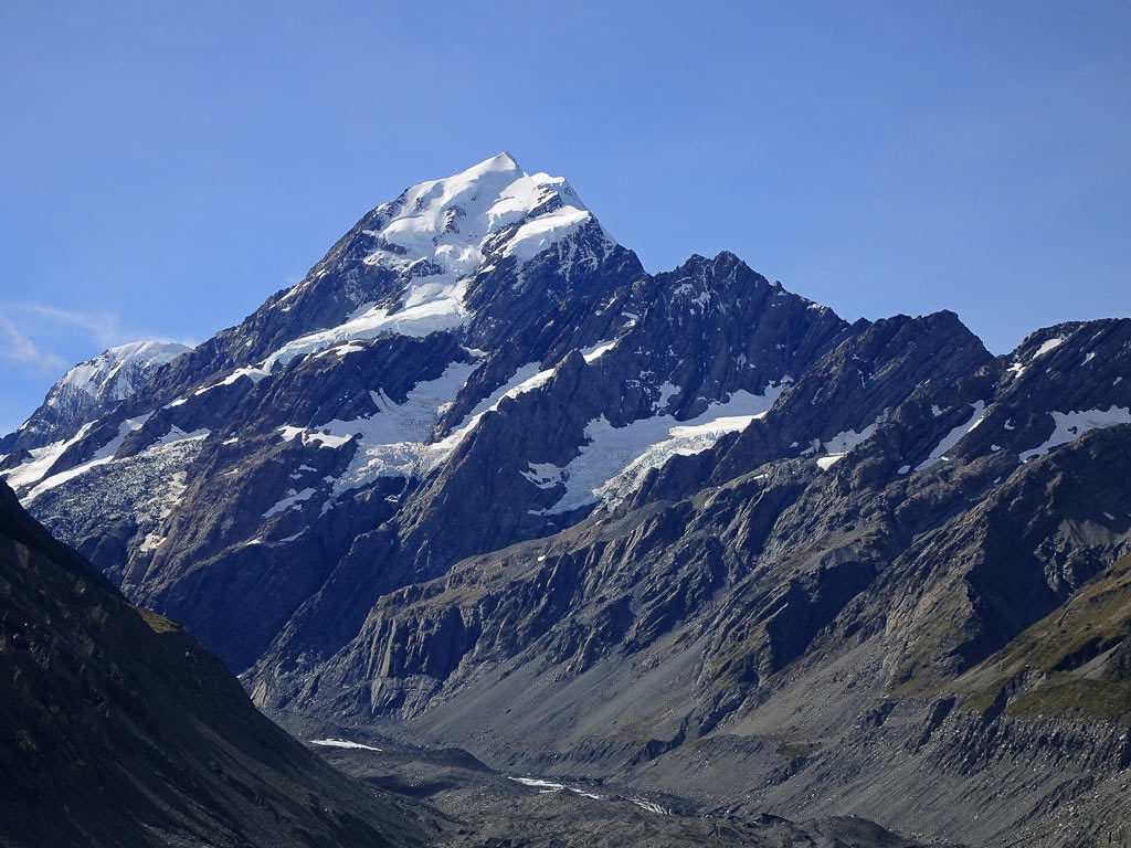 Hooker-Gletscher am Mount Cook 