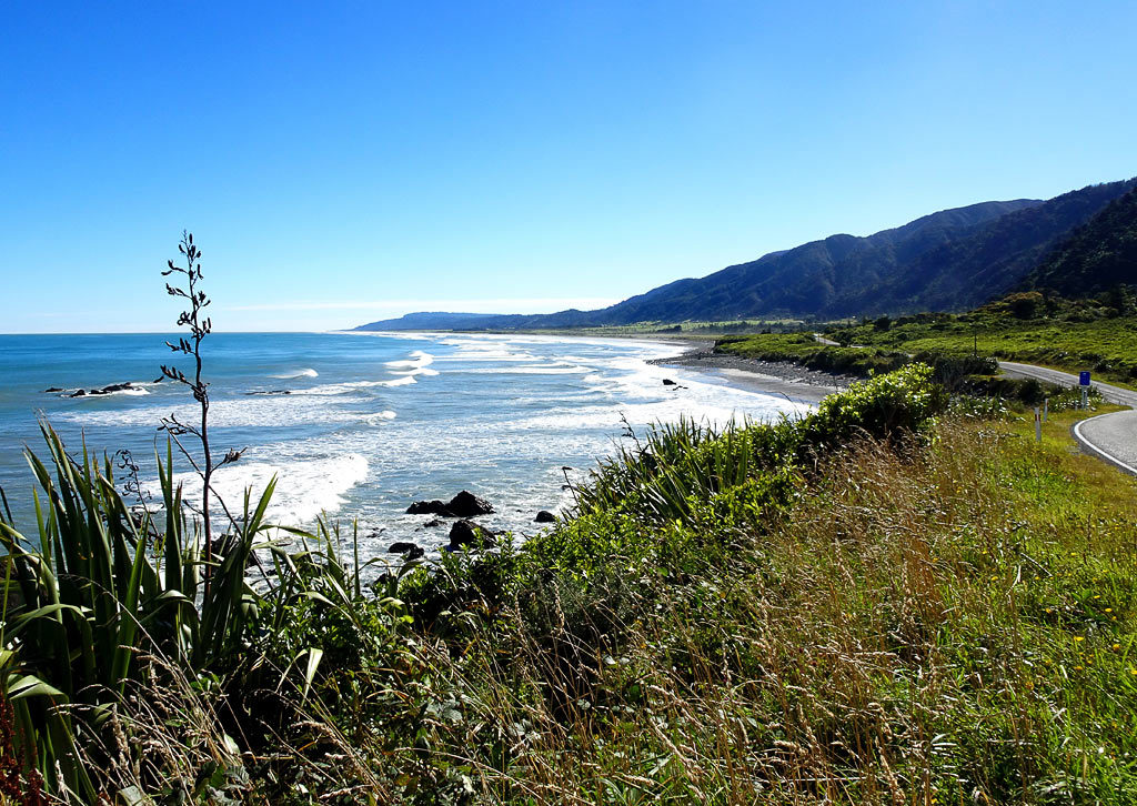 Great Coast Road, eine der schönsten Routen Neuseelands