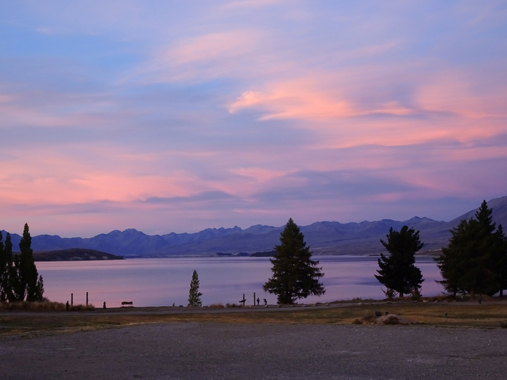 Sonnenuntergang am Lake Tekapo