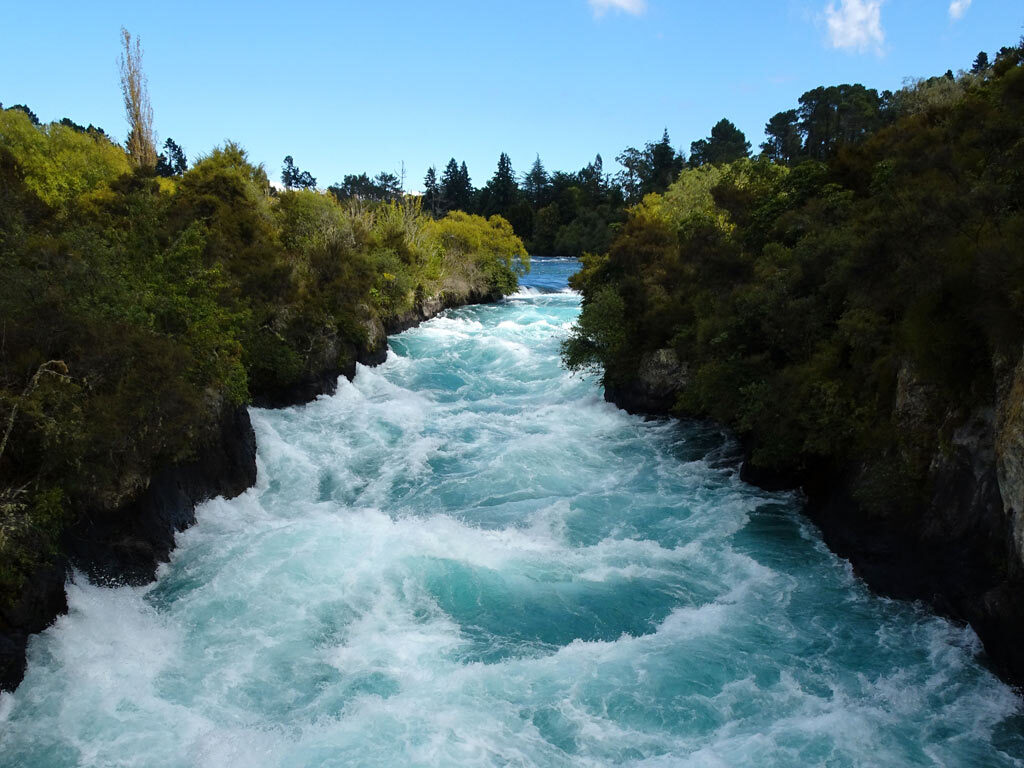 Huka Falls am Lake Taupo in Neuseeland
