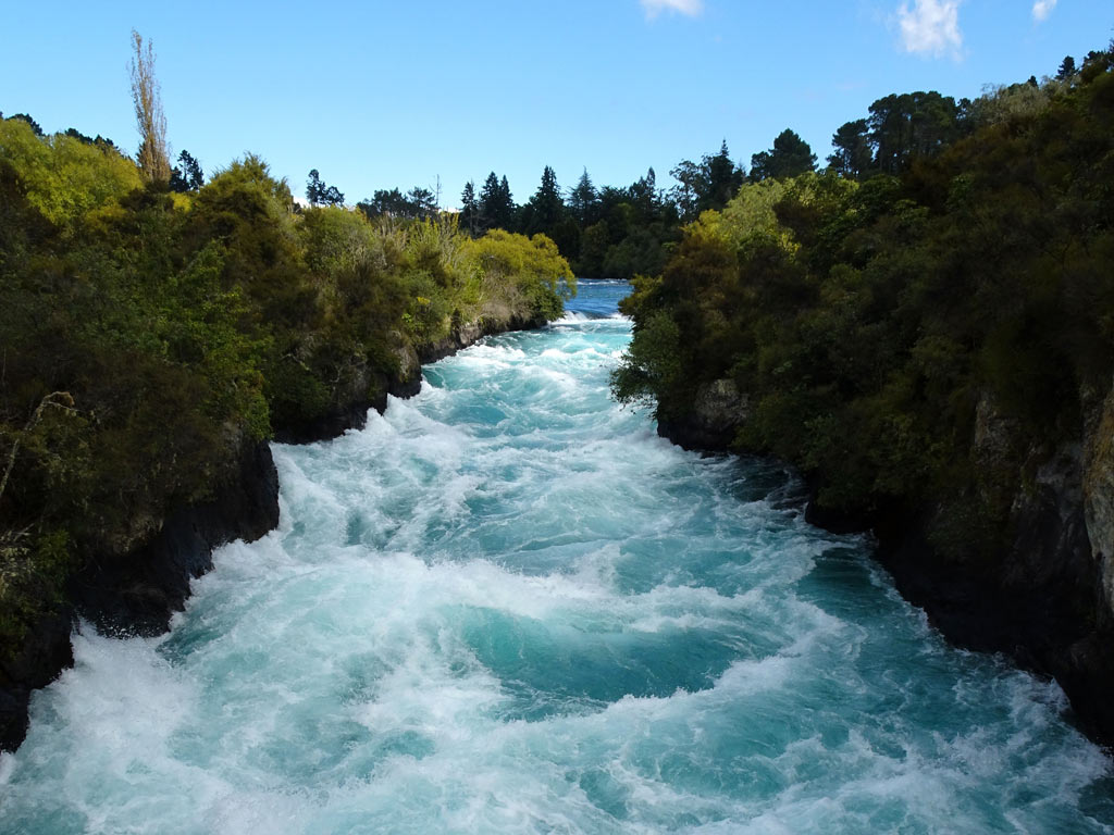 Huka Falls am Lake Taupo, Neuseeland Reiseblog