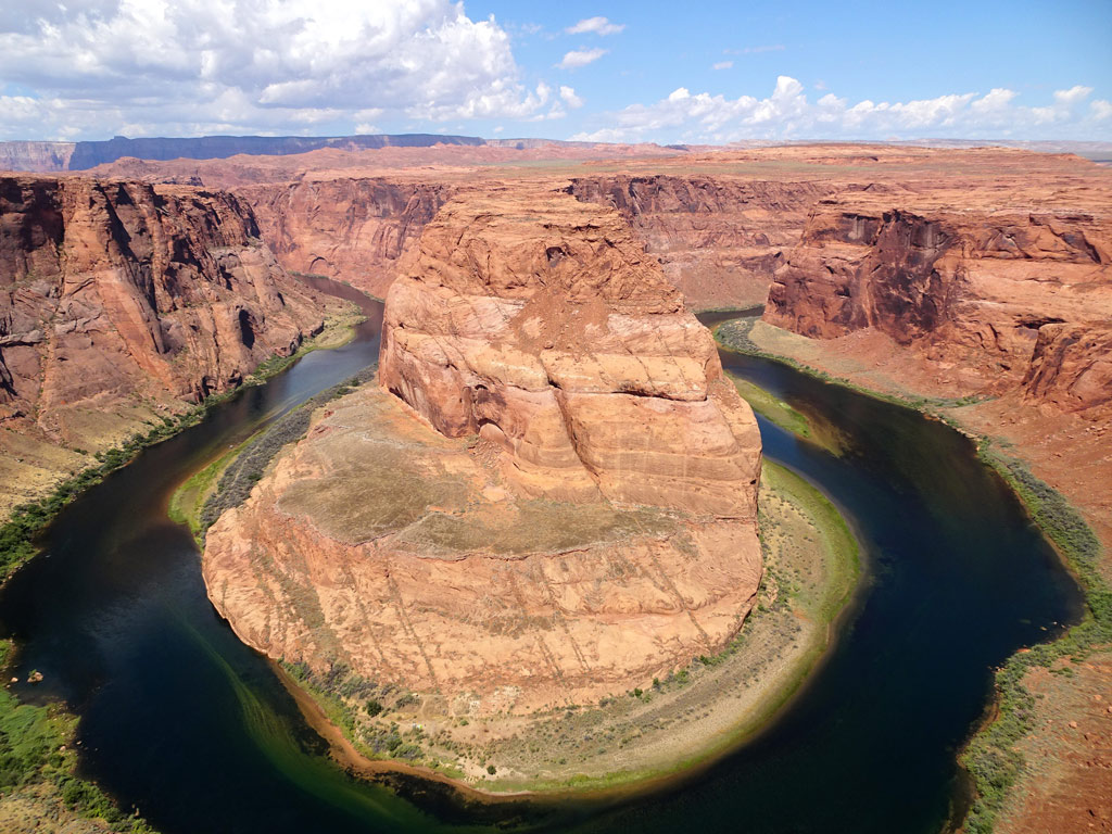 Horseshoe Bend mit Colorado River in Arizona