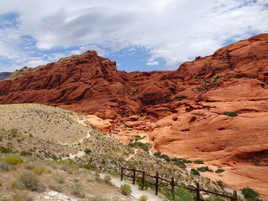 Feuerrote Felsen im Red Rock Canyon State Park
