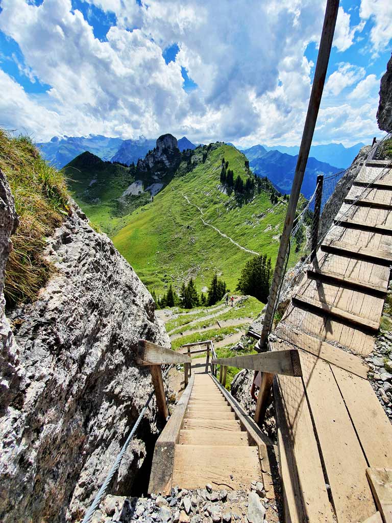 Aufstieg zum Oberberghorn auf der Schynigen Platte Wanderung
