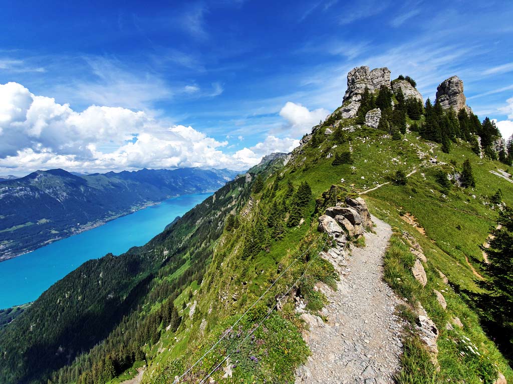Schynige Platte Wanderung, traumhafter Grat zum Oberberghorn