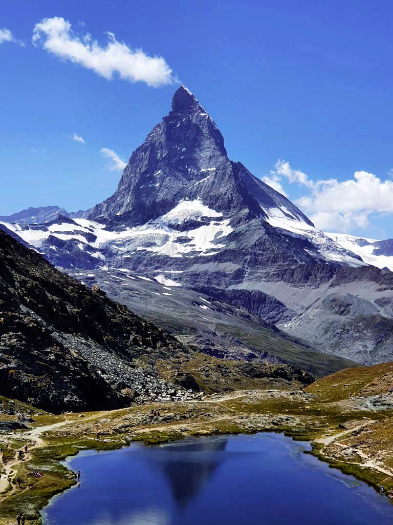 Riffelsee mit dem imposanten Matterhorn im Hintergrund, definitiv einer der schönsten Orte der Schweiz
