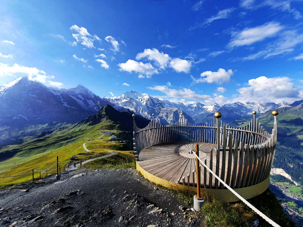 Royal Walk Krone, Aussichtspunkt auf dem Männlichen, die schönsten Orte der Schweiz