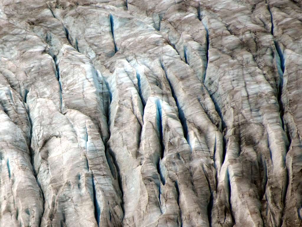 Gletscherspalten im Aletschgletscher