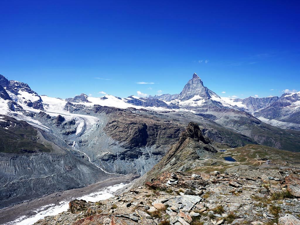 Gornergrat mit Ausblick aufs Matterhorn - die schönsten Orte der Schweiz