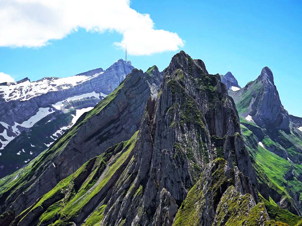 Altenalptürm im Alpstein, Kalksteinmassiv