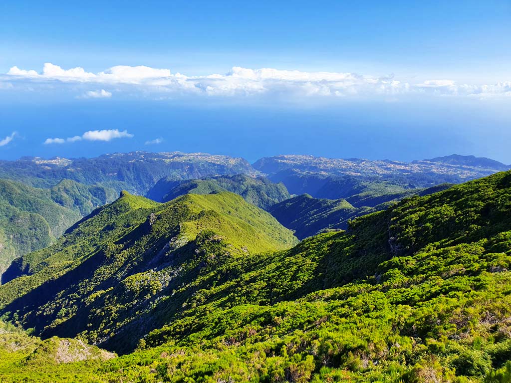 Grüne Täler und üppige Wälder im Norden Madeiras 