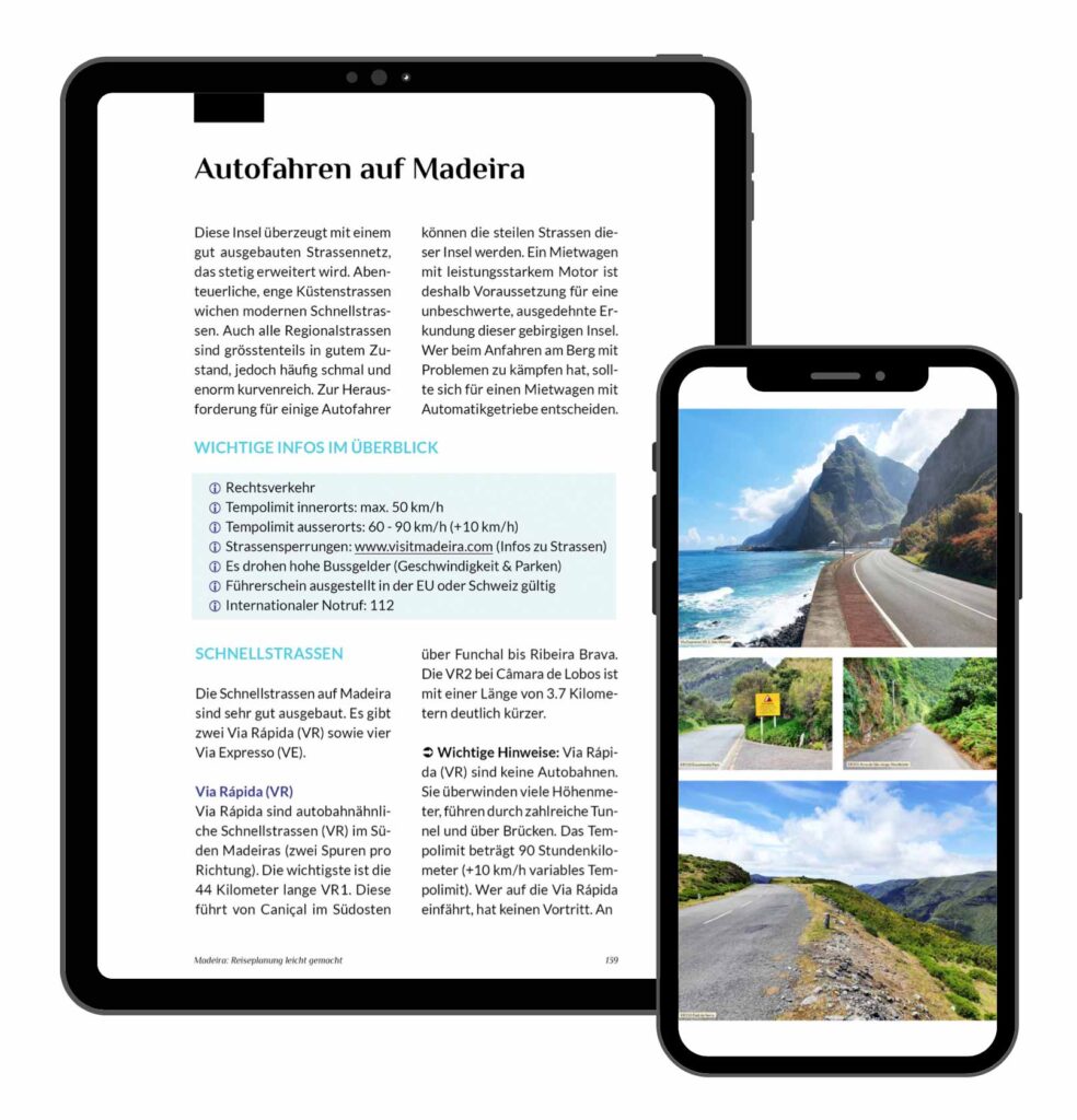 Madeira Reiseführer PDF ebook: Autofahren auf Madeira, Mietwagen mieten Madeira Tipps