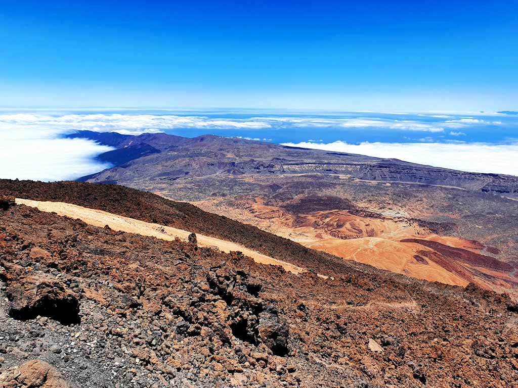 Teneriffa Aktivitäten: Wanderung auf den Pico del Teide mit spektakulärer Aussicht auf die Vulkanlandschaft