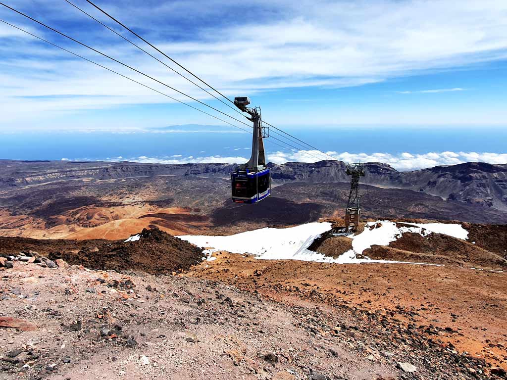 Teneriffa Aktivitäten: Seilbahn auf dem Pico del Teide