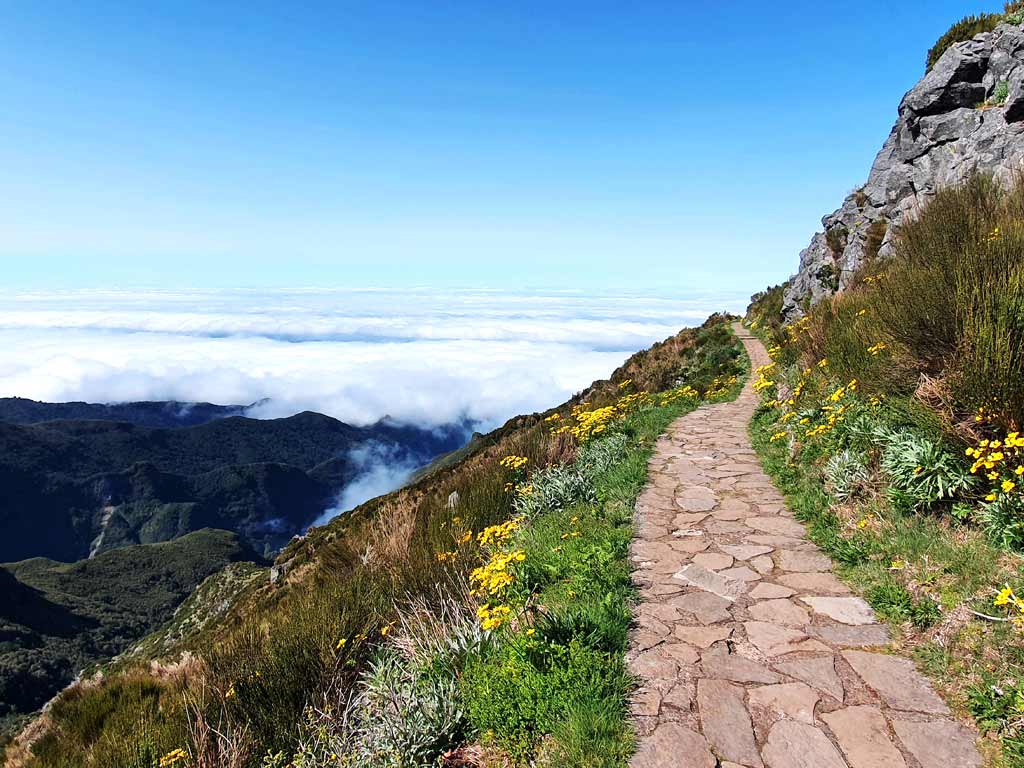 Madeira im Frühling: Wanderung hoch über dem Wolkenmeer
