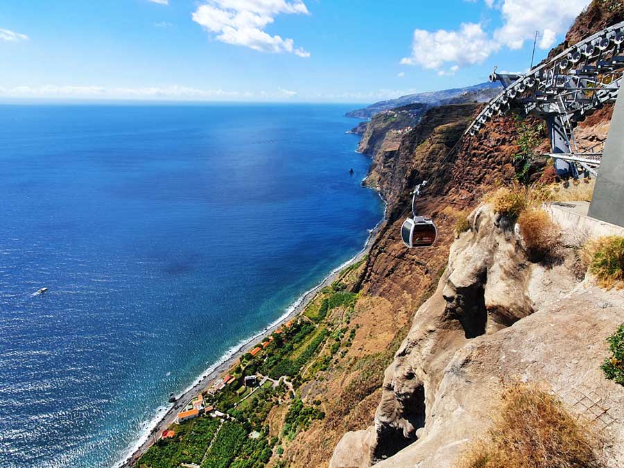 Fajã dos Padres Seilbahn auf Madeira