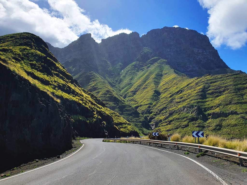 Küstenstrasse auf Gran Canaria im Winter