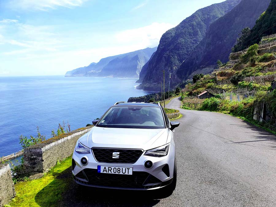 Madeira im Winter Erfahrungen & Tipps: Autofahren bei Sonnenschein an der Nordküste von Madeira im Winter