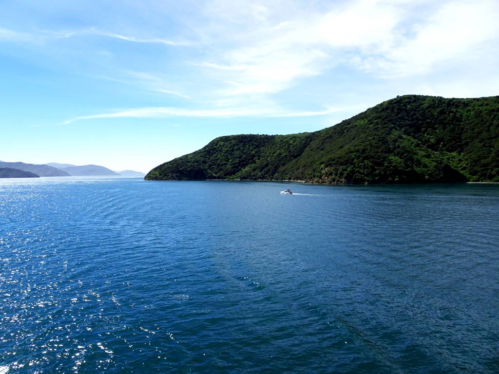 Fähre Neuseeland: Überfahrt mit der Fähre auf der Cook Strait von der Nordinsel auf die Südinsel von Neuseeland