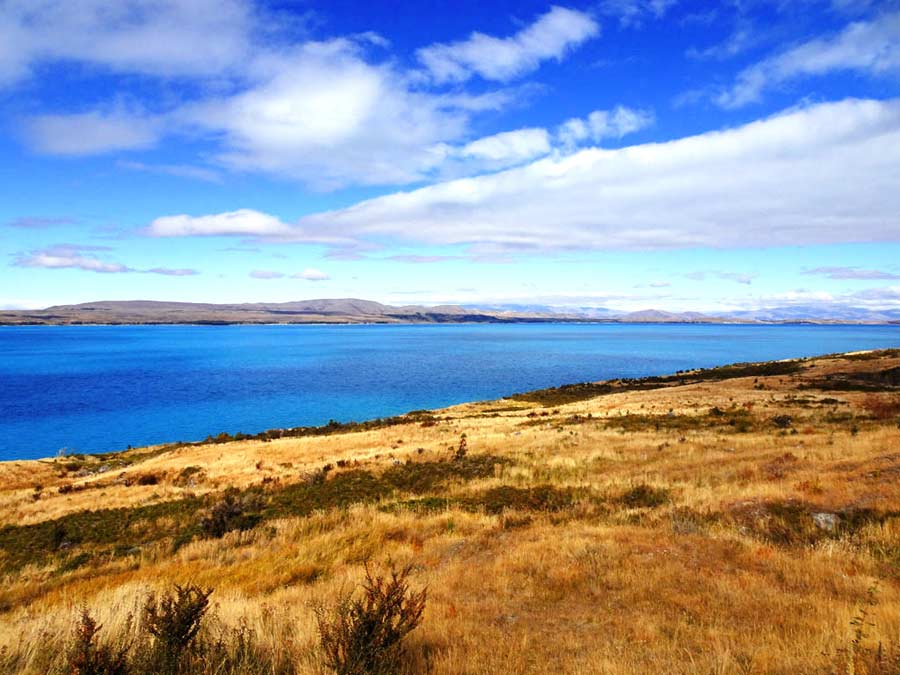 Westufer Lake Pukaki Neuseeland, Lake Pukaki Sehenswürdigkeiten, schönste Seen Neuseeland