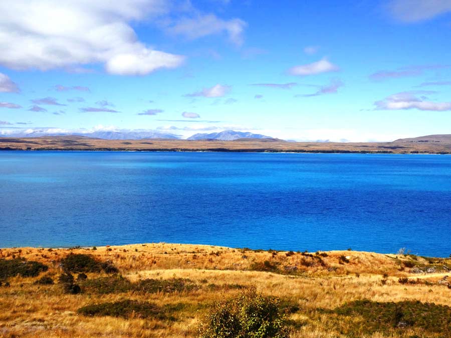 Lake Pukaki Sehenswürdigkeiten: Lake Pukaki, Drehort Hobbit Trilogie