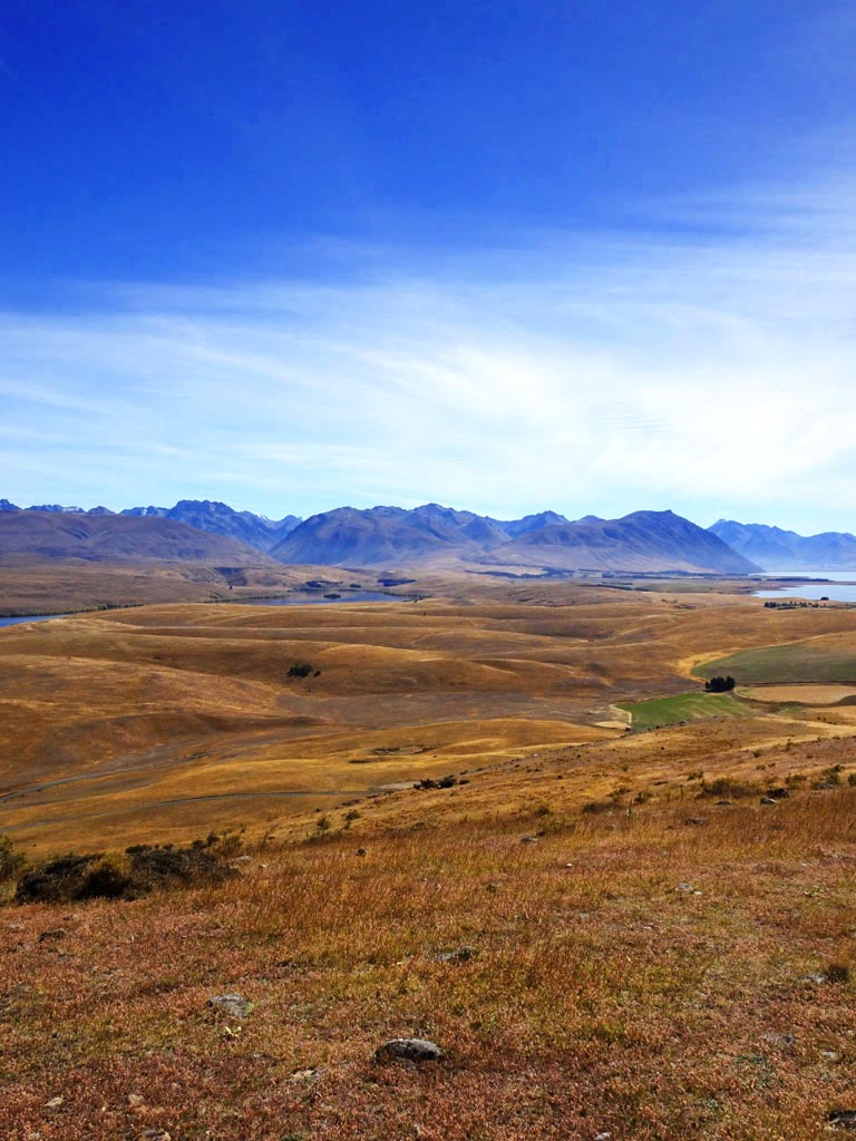 Lake Tekapo Sehenswürdigkeiten: Bergketten rund um den Lake Tekapo, Neuseeland