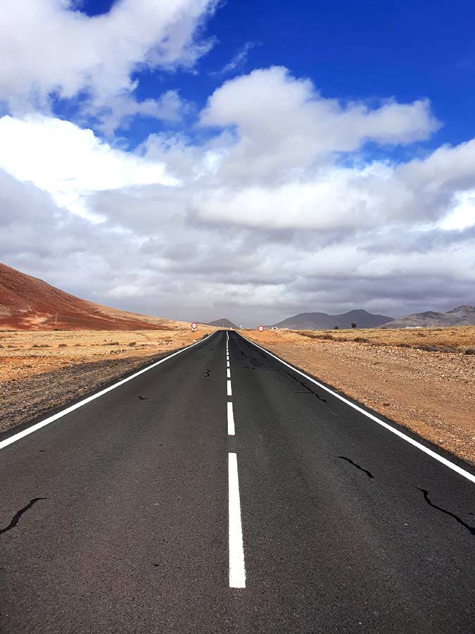 Fuerteventura im Winter Erfahrungen Klima: Fahrt Richtung Wolkenmeer