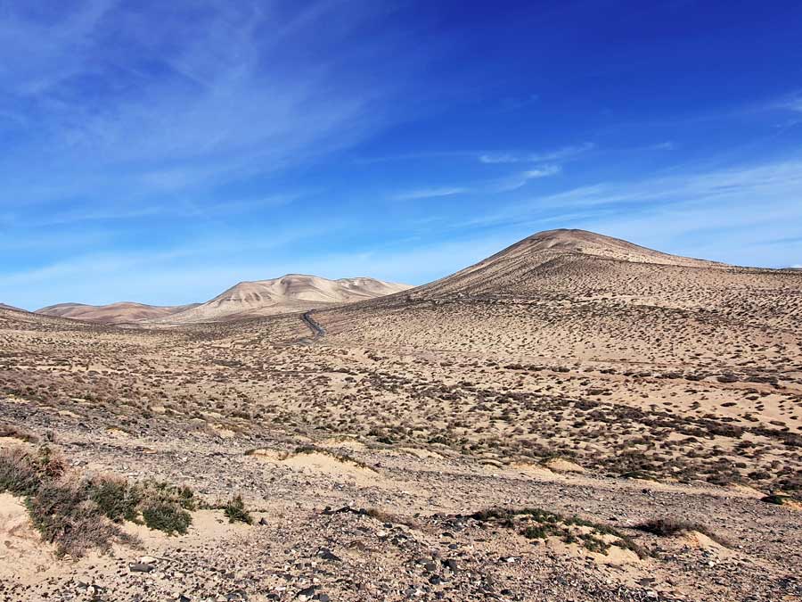 Fuerteventura wo übernachten - Fuerteventura Tipps Unterkunft: Sanddünen der Halbinsel Jandia hinter Costa Calma